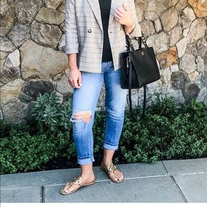 Cosmic Blue Love, Distressed Ankle-length Jeans. Size 28.